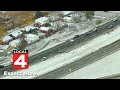 Multi-car crash closes stretch of M-59 in Oakland County