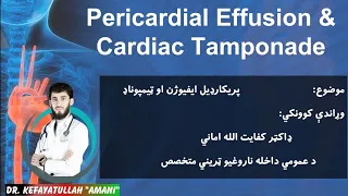 Pericardial Effusion and Cardiac Tamponade in Pashto | پريکارډيل ايفيوژن او د زړه ټمپوناډ |by DKA