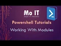Powershell Tutorials - Working with Modules