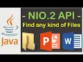Find any type of file with Java NIO 2