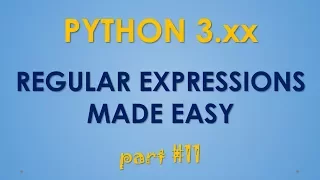 Python Regular Expressions - part