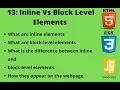 Lec13 Inline And Block Level Elements Explained