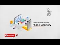 Demonstration of phone Book directory using java data Structure Linked list on eclipse java