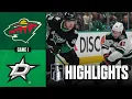 Wild vs Stars NHL Playoff Highlights Game 1 April 18 2026