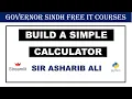 Building a Simple Calculator using Python UV and Streamlit Governor Sindh IT Initiative