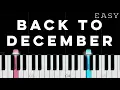 Download Lagu Taylor Swift - Back To December | EASY Piano Tutorial