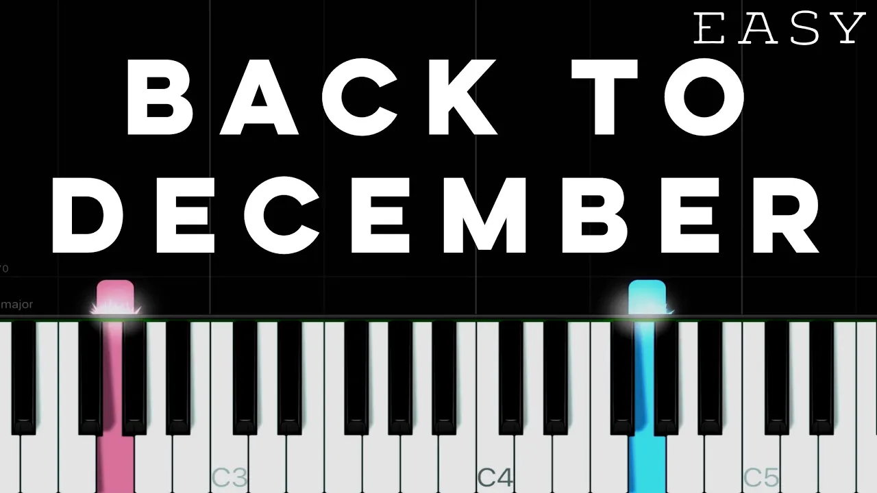 Taylor Swift - Back To December | EASY Piano Tutorial