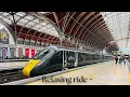 London Paddington to Bath Spa in 4K Relaxing train ride on the Great Western Railway