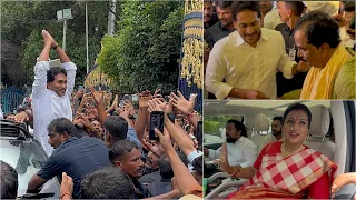 Ex-CM YS Jagan Anna Craze in Hyderabad 💥| Ys Jagan Anna Attended Wedding in Hyderabad #ysjagan