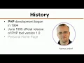 Lecture 2 Introduction to PHP PHP history