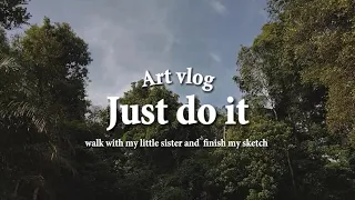 just do it short art vlog video 