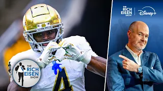 what travis etienne to saints says about jeremiyah love s soaring draft stock the rich eisen show