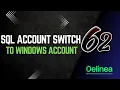 62 SQL Account Swtich to Windows Authentication