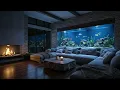 Cozy Aquarium & Fireplace Ambience | Crackling Fire & Fish Tank Sounds for Sleep (4K, No Music)