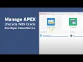 Managing Oracle APEX Lifecycle With Oracle Developer Cloud Service