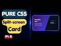 Pure CSS Slanted Split-Screen Card Layout Tutorial