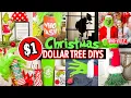 1 GRINCH Dollar Tree Christmas DIYs 10 OVER THE TOP but EASY Decorations Ideas