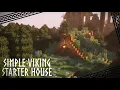 Minecraft How to build a Simple Viking House Tutorial
