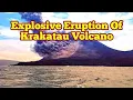Download Lagu Explosive Eruption Of Krakatau Volcano , Tambura, Honga Tonga, Indonesia, Indo-Pacific Ring Of Fire