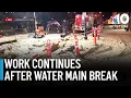 Repair and cleanup work still underway after Jamaica Plain water main break