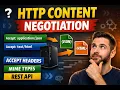 HTTP Content Negotiation Explained Accept Header MIME Types REST API Tutorial