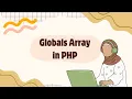Globals Array in PHP - Harendra Sir