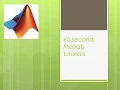 60 sec matlab tutorials-make and change directory in matlab