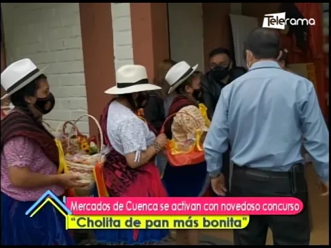 Mercados de Cuenca se activan con novedoso concurso Cholita de pan más bonita