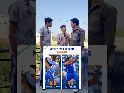 Which Player hit Most Sixes in t20 cricket Power Play🔥😳#abhisheksharma #viralvideo #facts #ipl