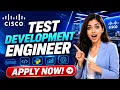 Cisco Test Development Engineer Hiring 2026 Freshers Python Data Analytics Bangalore