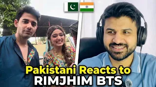 Pakistani Reacts to RIMJHIM On Set Masti new BTS | Yashika Sharma and himanshu Awasthi | vlog