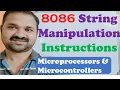 8086 String Manipulation Instructions Microprocessors and Microcontrollers