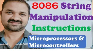 8086 String Manipulation Instructions Microprocessors and Microcontrollers