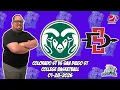 Colorado State vs San Diego State 26 Free College Basketball Picks and Predictions NCAAB Pick