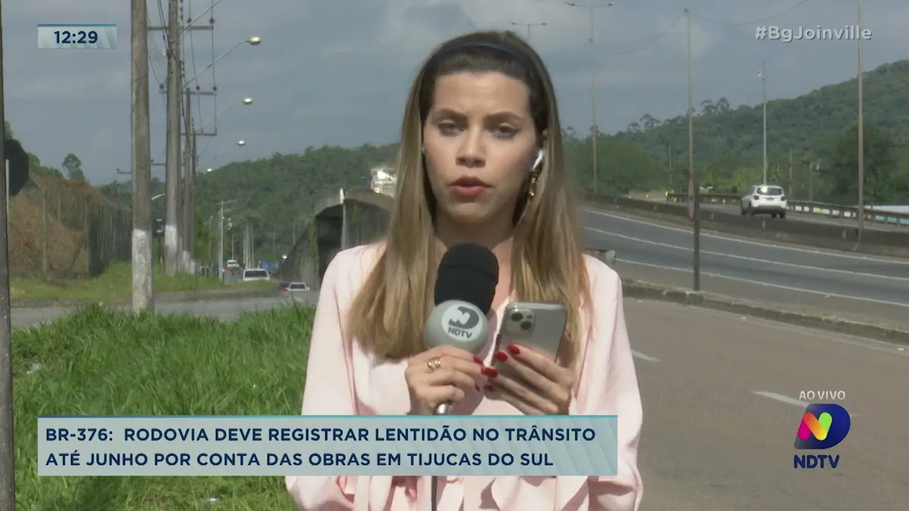 BR-376: rodovia deve registrar lentidão no trânsito até junho por conta das obras em Tijucas do Sul
