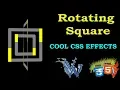 Rotating square css animation Cool css effects Learn html and css preloader