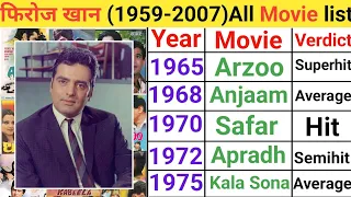 feroz khan 1959 2007 movie list feroz khan hit and flop movie feroz khan movies