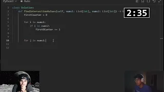 Beginners Speedrun 2956 Find Common Elements Between Two Arrays