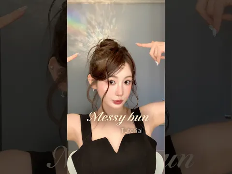 고급스러운 매쉬번 묶기🖤 #hairstyletutorial