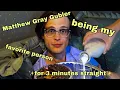 Matthew Gray Gubler being my favorite person for 2 minutes and 55 seconds straight