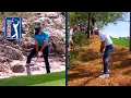 Jordan Spieth shots from increasingly more WILD lies