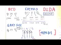 BCD Excess 3 and Gray Code Conversion wiht Solved Example in Hindi DLDA Lectures for Beginners