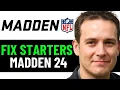 How To FIX Starters Not Playing Madden 24 Franchise 2025 EASY FIX