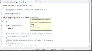 Implementing an Ordered List in Java Java Foundations jsjf