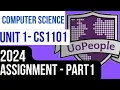 2024 CS1101 unit1 programming assignment part1