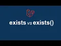 Download Lagu exists vs exists() — What's the Difference in Laravel?