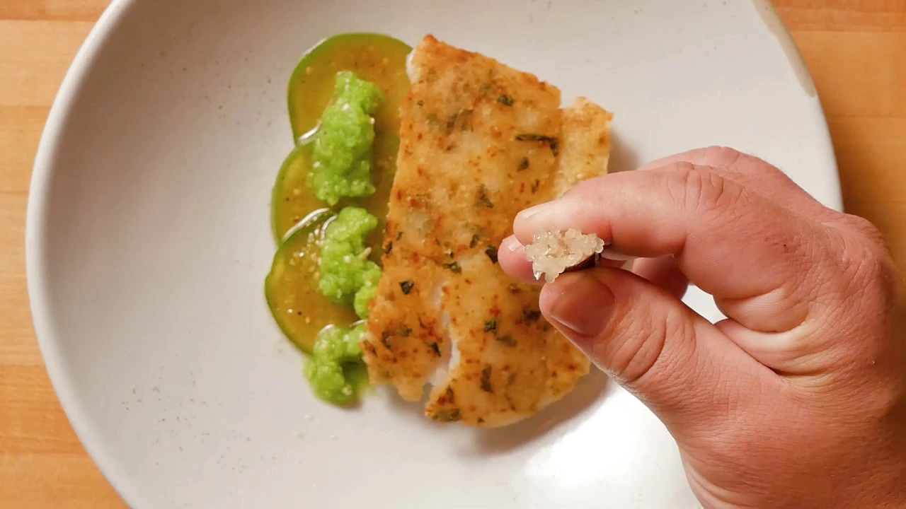 Test Kitchen: Yuca Crusted White Fish and Tomatillo