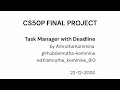 CS50P final project
