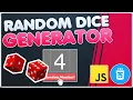Random DICE Generator JavaScript CSS Random Dice Number Tutorial