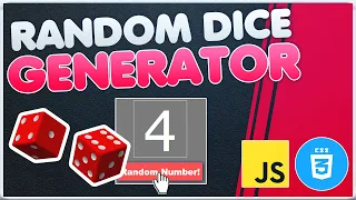 Random DICE Generator JavaScript CSS Random Dice Number Tutorial